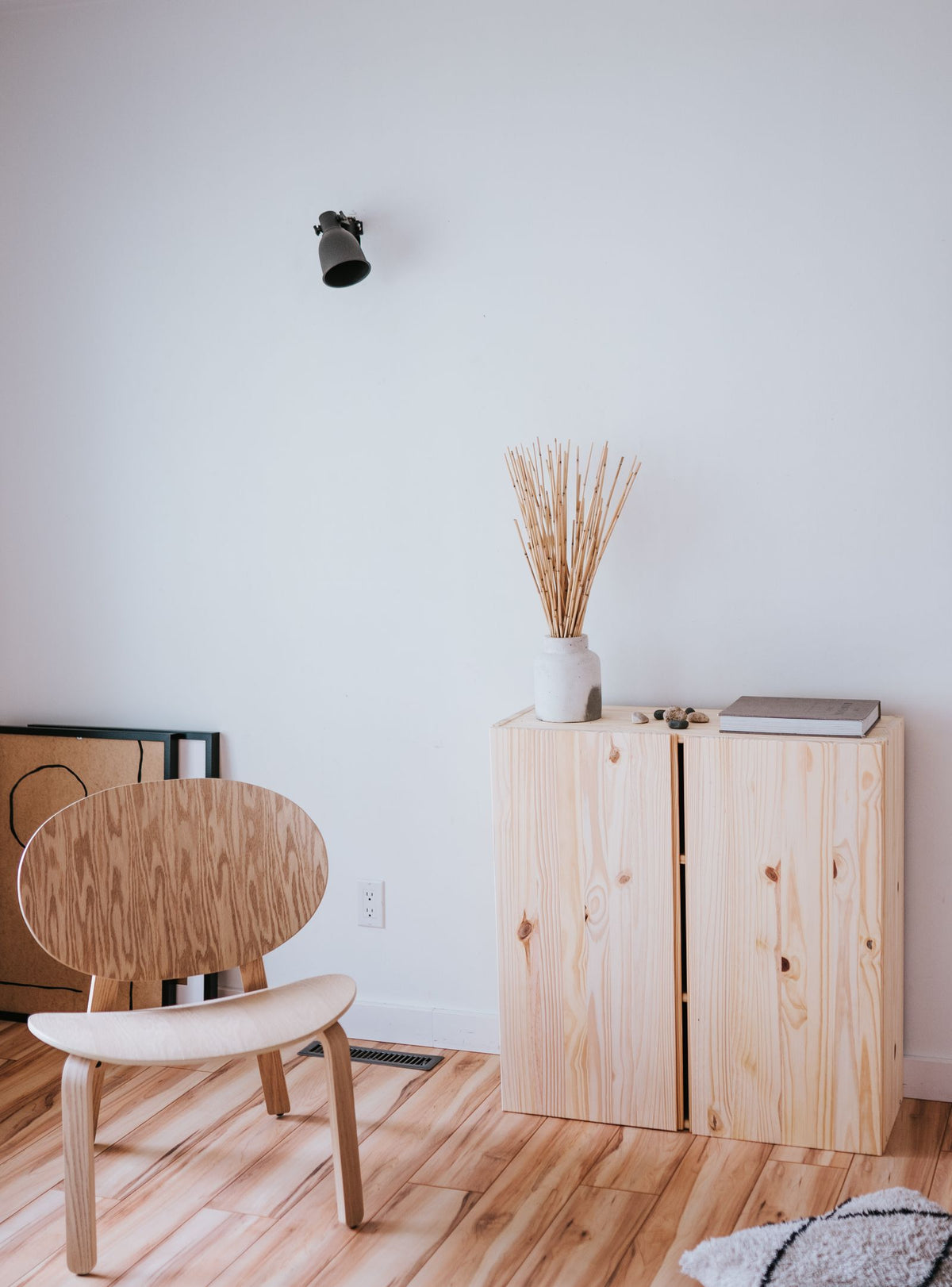 Noma Fluted Oak Media Console – Modern TV Stand, Japandi Storage Credenza, Warm Wood Entertainment Cabinet with Concealed Storage – lifestyle image 2