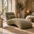 VUQMIRANA™ Eira Sage Bouclé Chaise