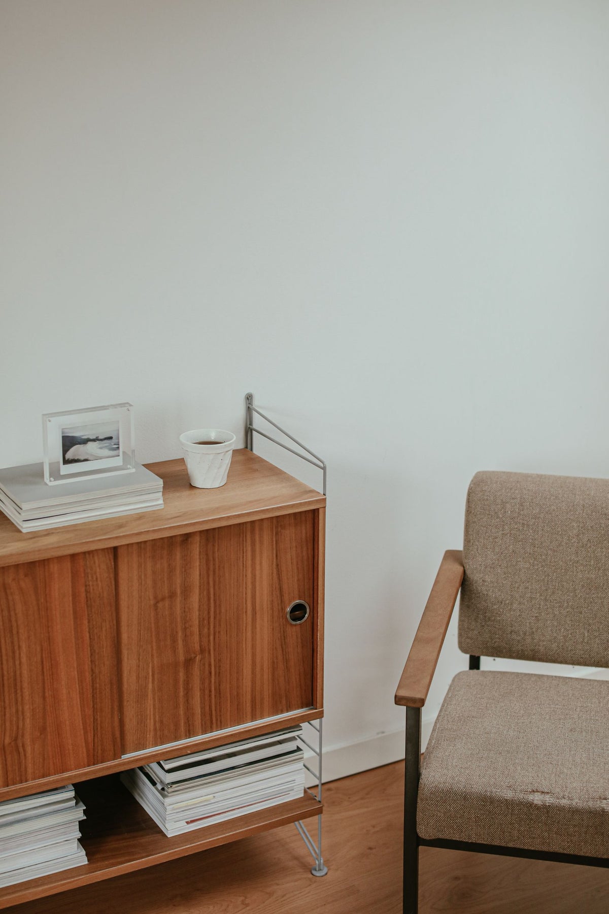 Tessa Cane-Front Sideboard – Natural Wood Storage Cabinet, Japandi Dining Credenza, Minimalist Rattan Living Room Console – lifestyle image 3