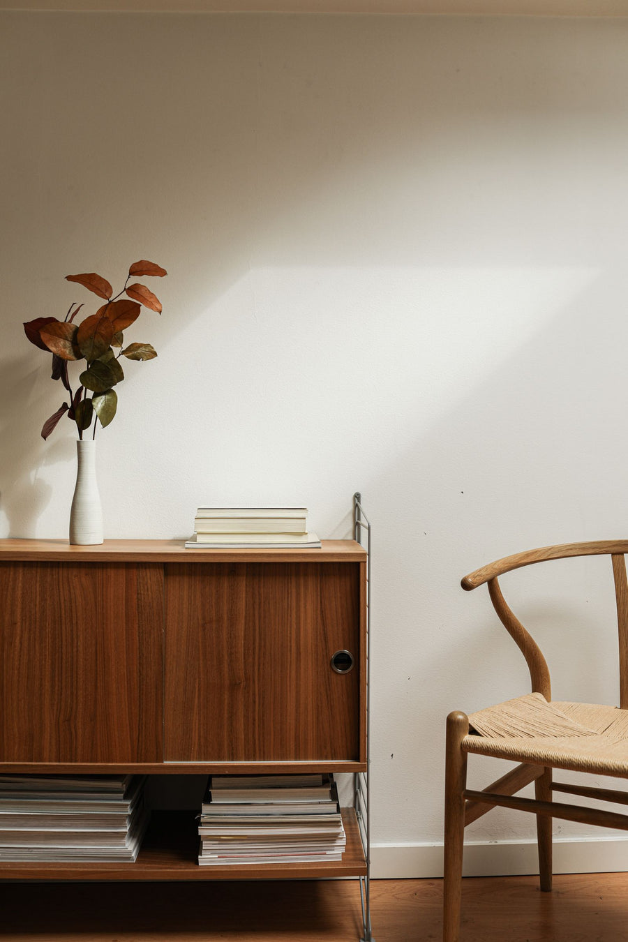 Tessa Cane-Front Sideboard – Natural Wood Storage Cabinet, Japandi Dining Credenza, Minimalist Rattan Living Room Console